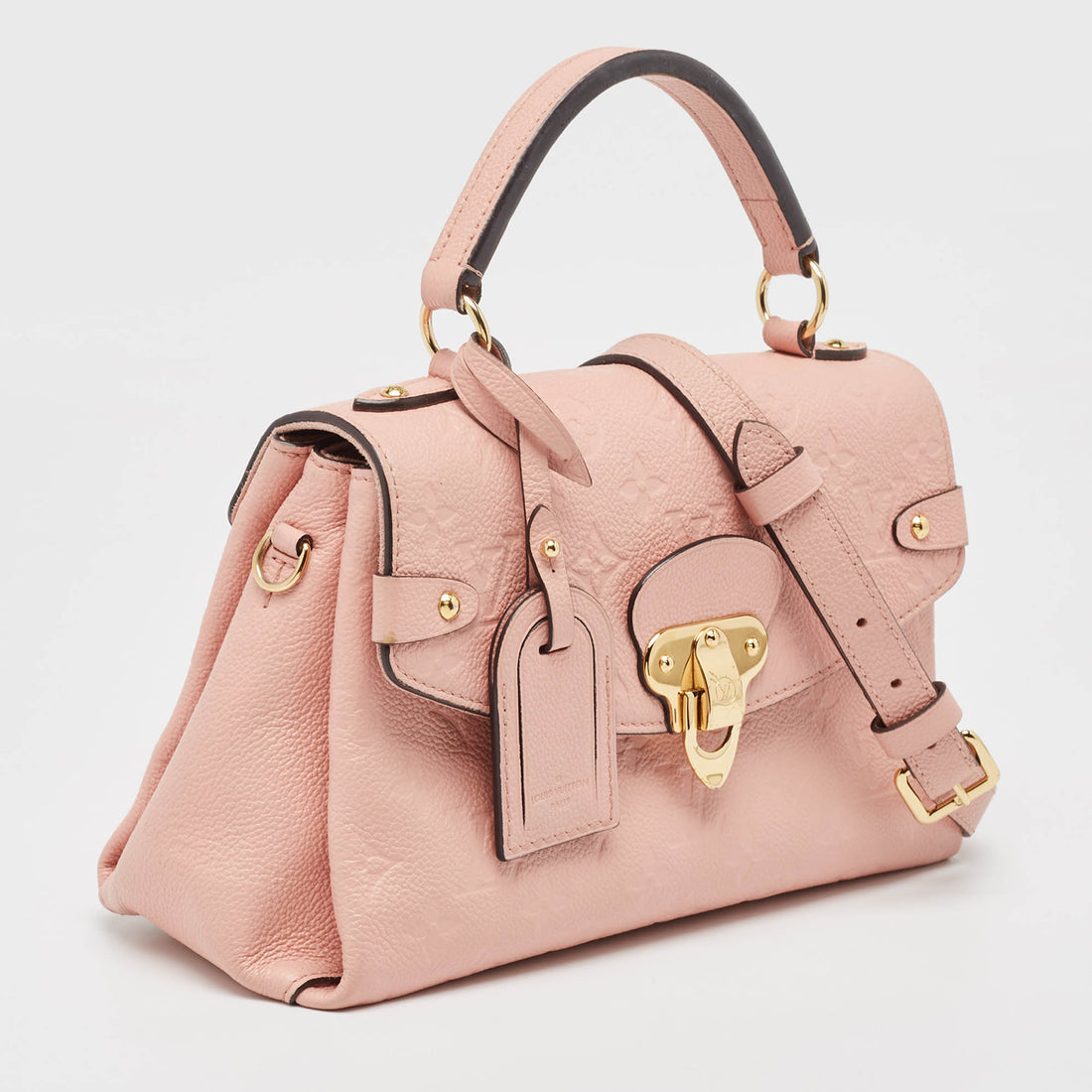 Louis Vuitton Rose Poudre Monogram Empreinte Leather Georges Bb Bag