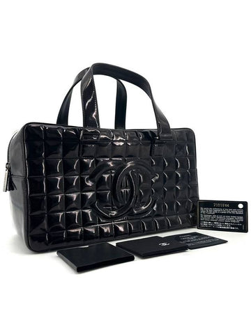 Chocolate bar  Boston bag shoulder tote Chanel