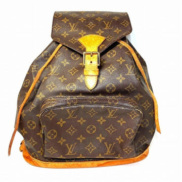 Louis Vuitton Montsouris Mm  Canvas Backpack Bag