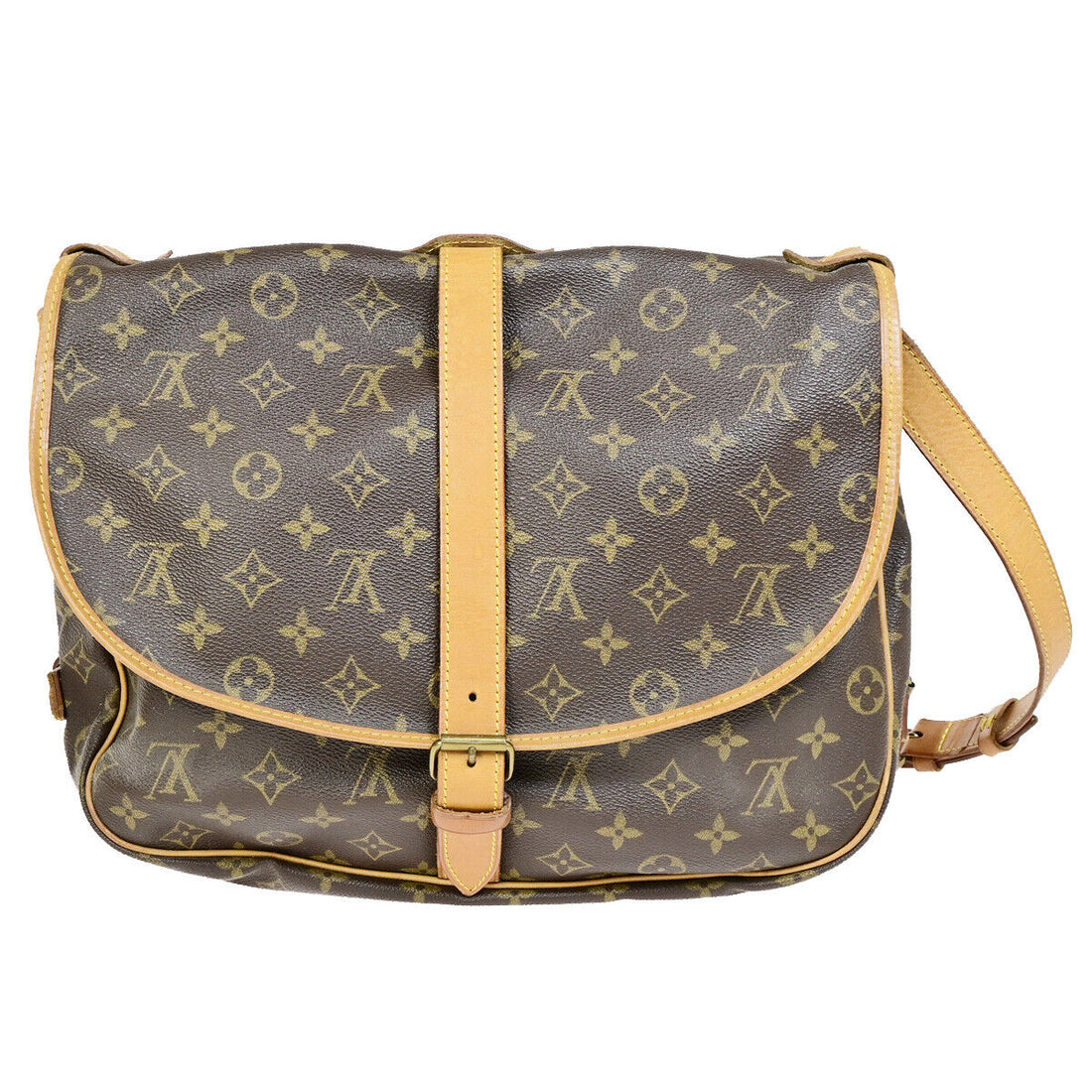 Louis Vuitton Saumur 35  Canvas Shoulder Bag