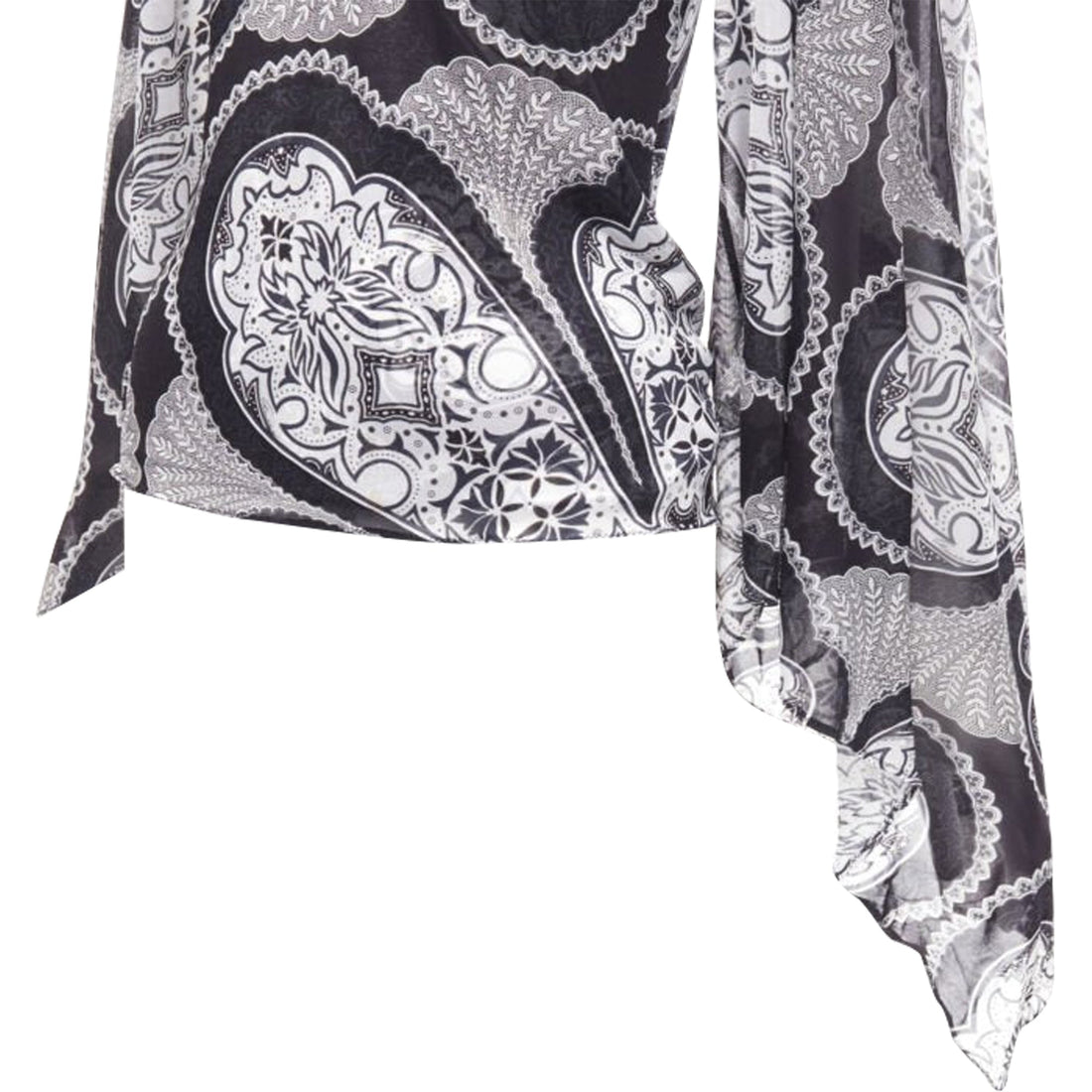 Gucci paisley print kimono sleeve blo