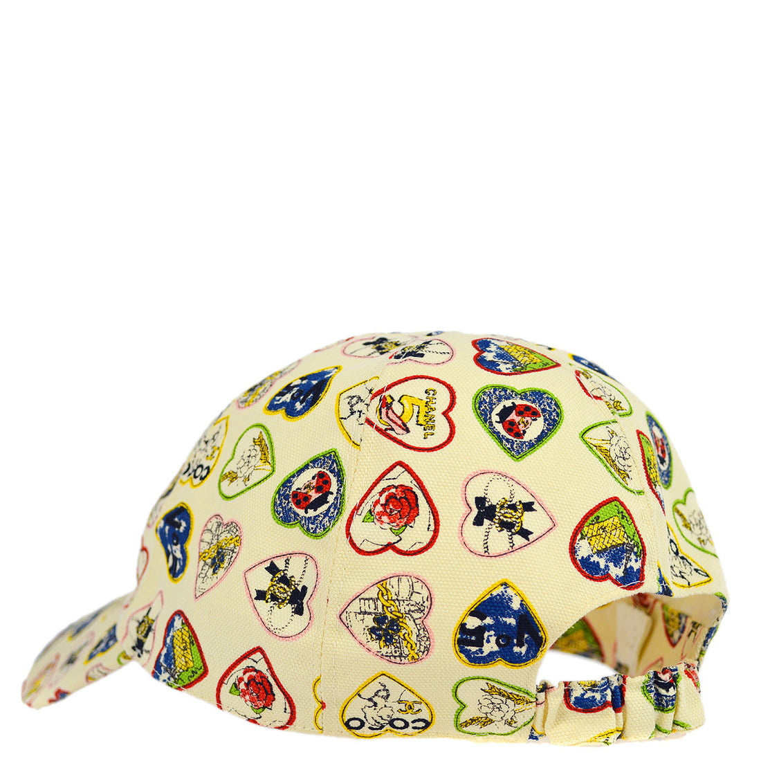 Chanel Ivory Valentine Cap Hat #M Small New