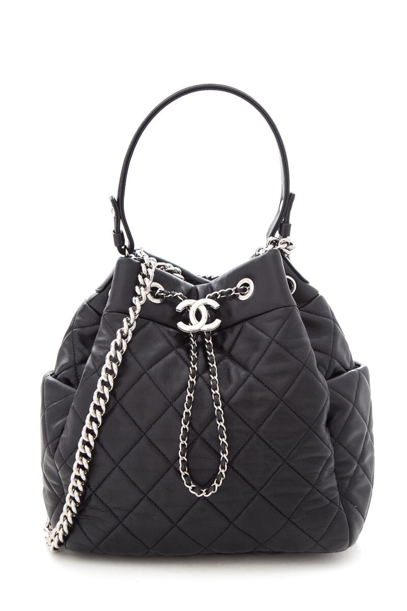 Top Quality Chanel 2019 Small Black Chain Bucket Bag