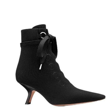 D-Hide Stretch Mesh Ankle Boots