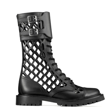 D-Trap Leather Lace-Up Boots
