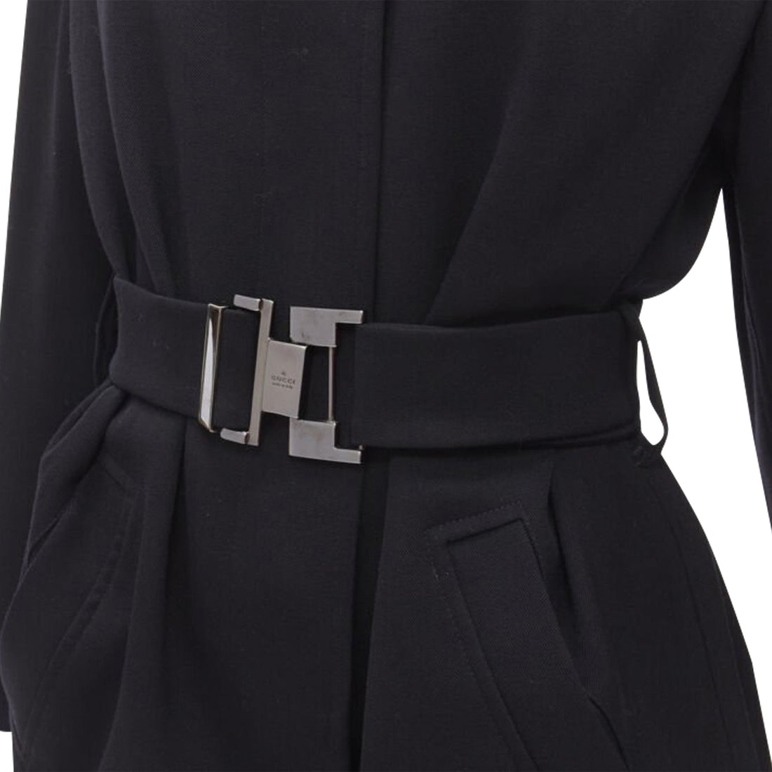 Gucci Tom Ford wool oversized belted coat