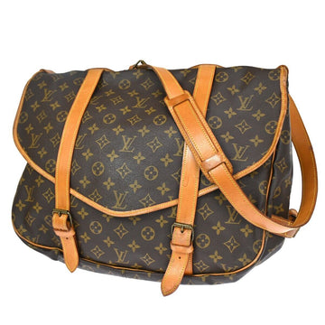 Louis Vuitton Saumur 43  Canvas Shoulder Bag