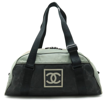 Chanel  Chanel Sports Line Boston Bag Shoulder Bag Cocono mark Nylon Canvas Karki Black A19976