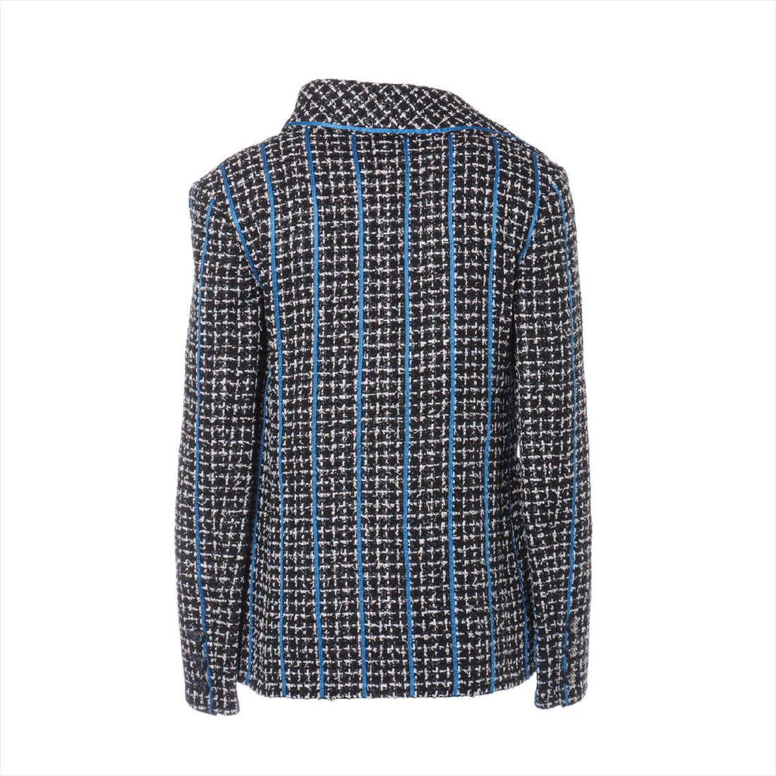 Chanel Coconut Button P63 Twid Jacket 34 Black