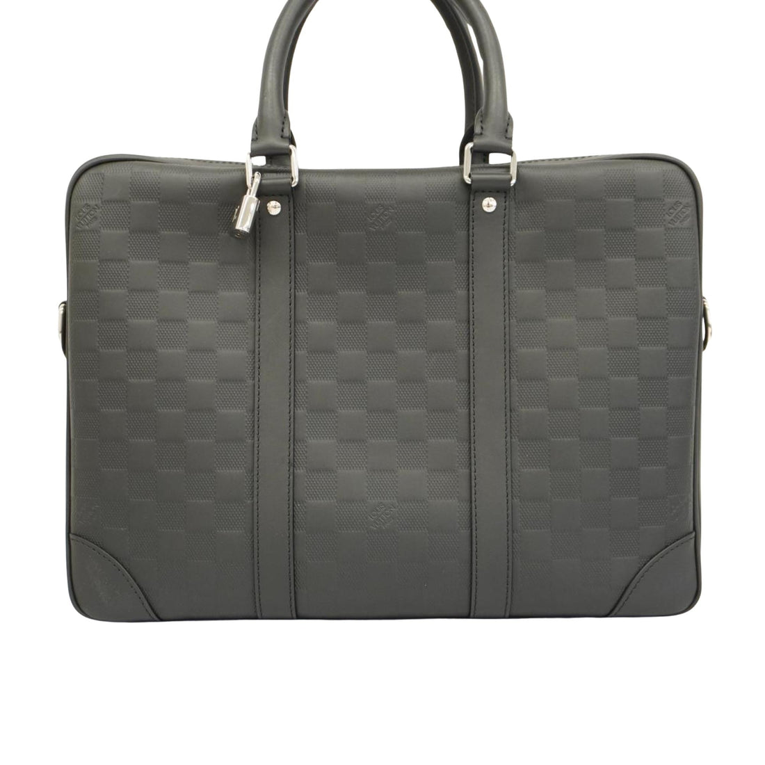 Louis Vuitton Porte Documents Voyage  Leather Handbag