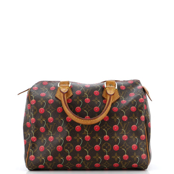 Speedy Handbag Limited Edition Monogram Cerises 25