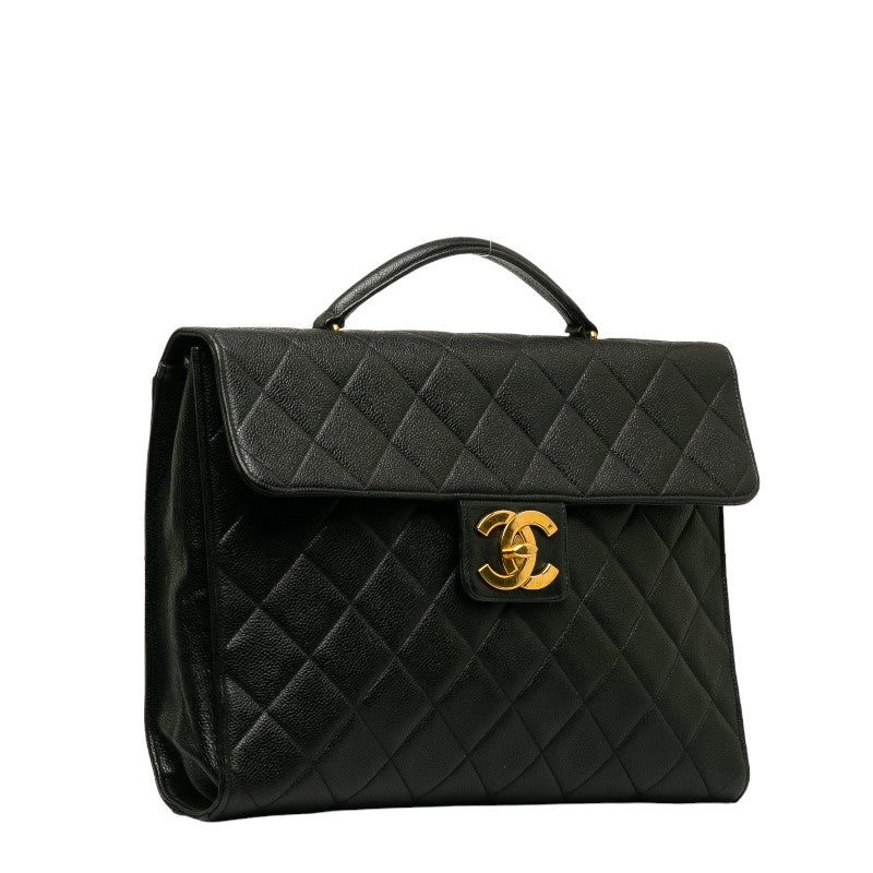 Chanel Matrases Cocono mark Handbags Briefcase Black Caviar   Chanel