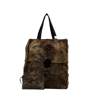 Chanel Cocono mark Rapunzel Handbags  Bag Brown Black lace  Chanel