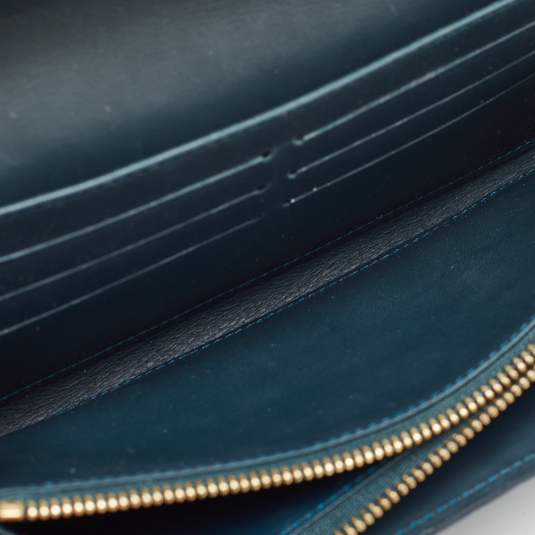 Louis Vuitton Bleu Nuit Monogram Vernis Sarah Wallet