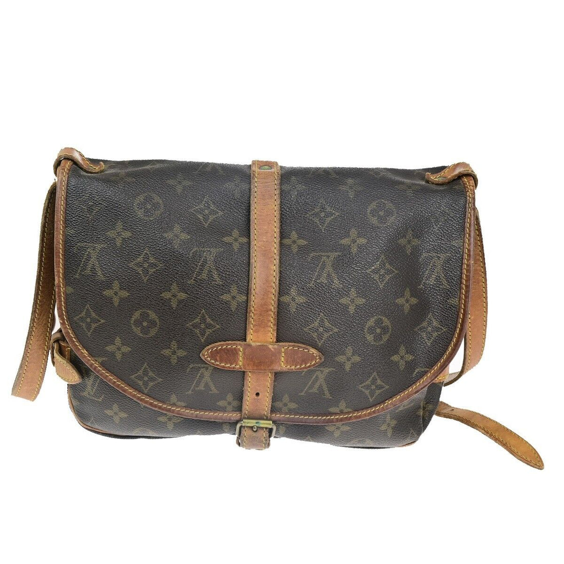 Louis Vuitton Saumur 30  Canvas Shoulder Bag