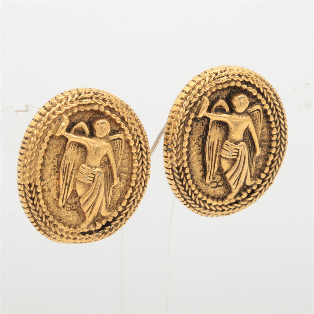 Chanel Angel Earring (for both ears) GP Gold Coco Oral Angel  Earring