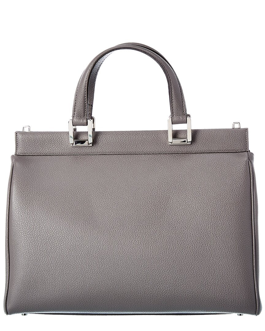Gucci Zumi Medium Leather Top Handle Tote