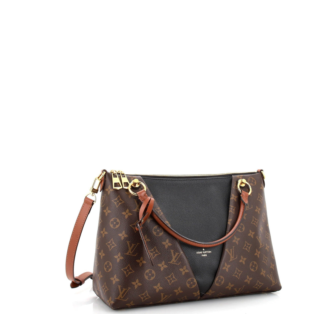 V Tote Monogram Canvas and Leather MM