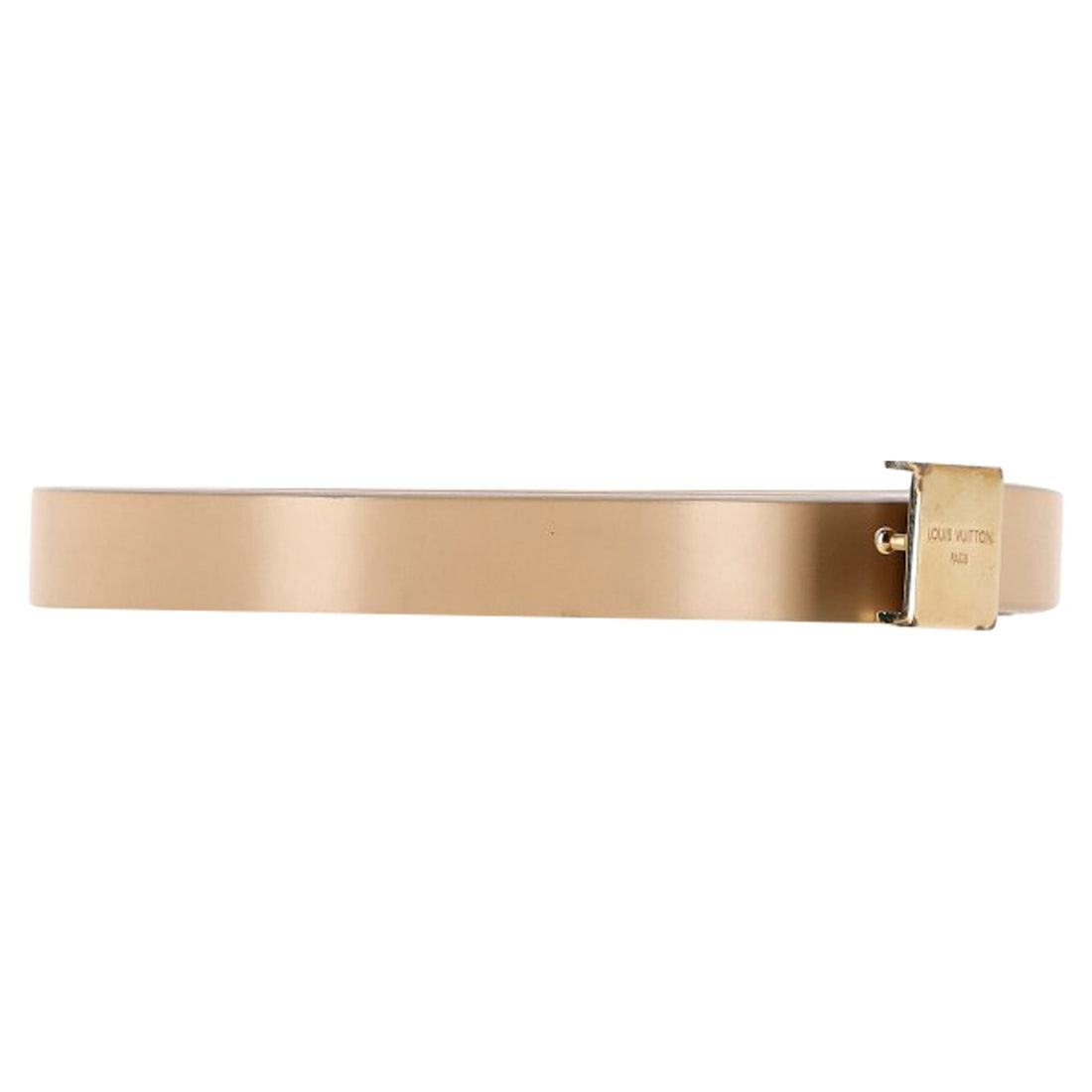 Louis Vuitton Ceinture Carre Belt in Beige Leather