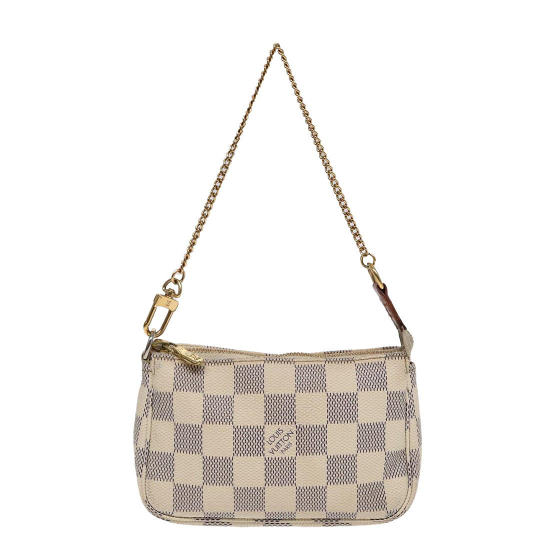 Louis Vuitton Mini Pochette Accessoires  Canvas Clutch Bag