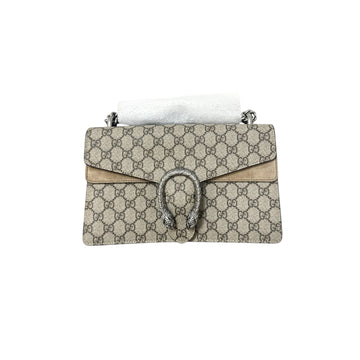 Gucci Dionysus Small Shoulder GG Supreme Monogram Beige RHW