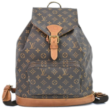 Louis Vuitton Montsouris Gm  Canvas Backpack Bag