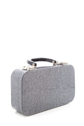 Urania Gazelli Silver Glitter Travel Case