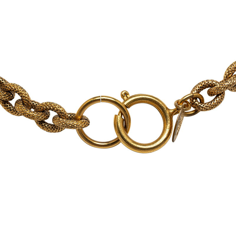 Chanel Coco Round Chain Long Necklace G   Chanel