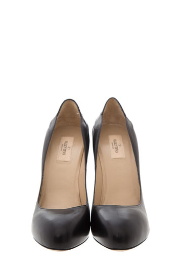 Valentino Black Bow Crystal Heel Pumps SZ 40
