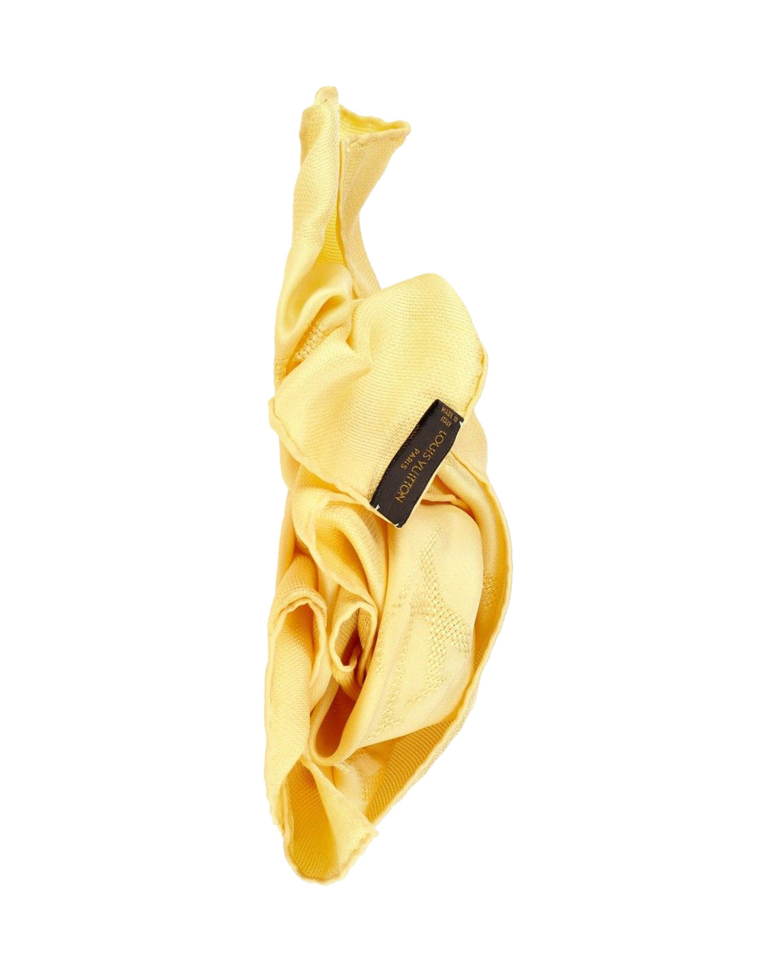 Louis Vuitton Square Monogram Scarf in Yellow Silk