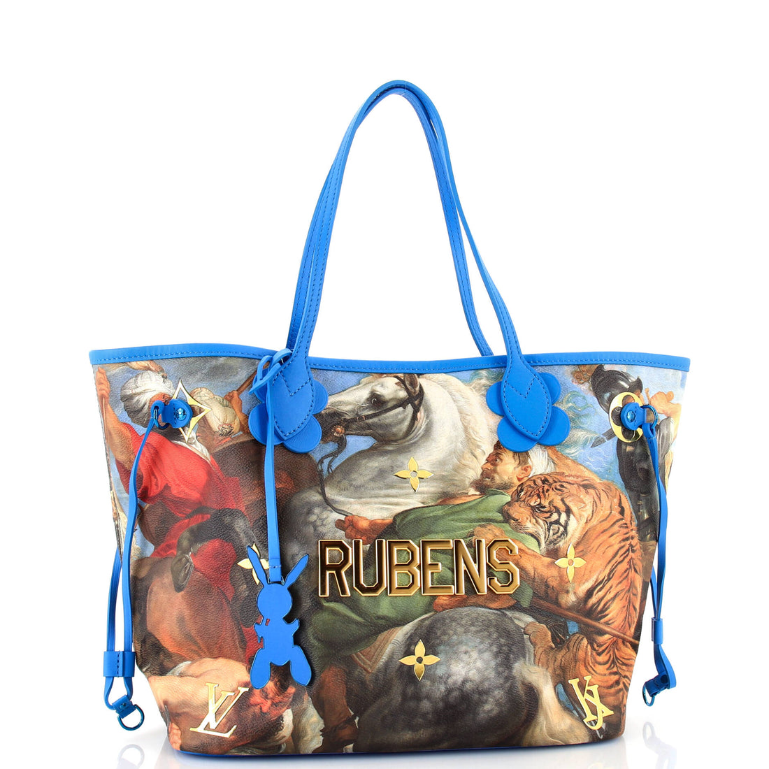 Neverfull NM Tote Limited Edition Jeff Koons Rubens Print Canvas MM