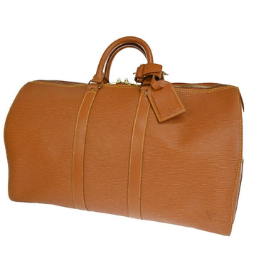 Louis Vuitton Keepall 45  Leather Travel Bag