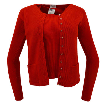 Chanel Fall 1996 ribbed cashmere cardigan set #38