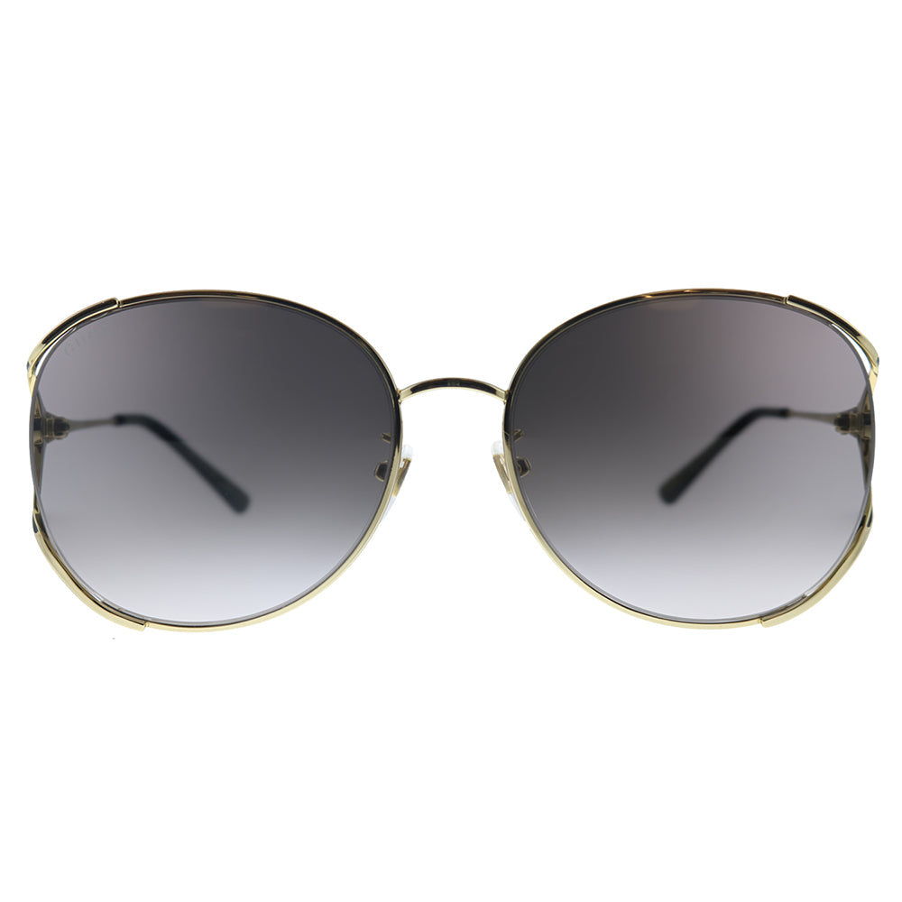 Gucci  GG 0650SK 001 Womens Round Sunglasses