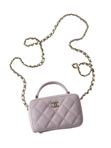 CC Logo Mini Camera Cross Back  Pink Chanel