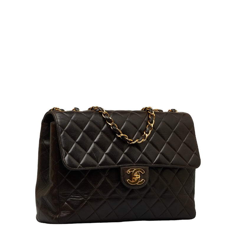Chanel Decamatrasse 30 Cocono mark ingle Flap Chain Shoulder Bag Black   CHANEL