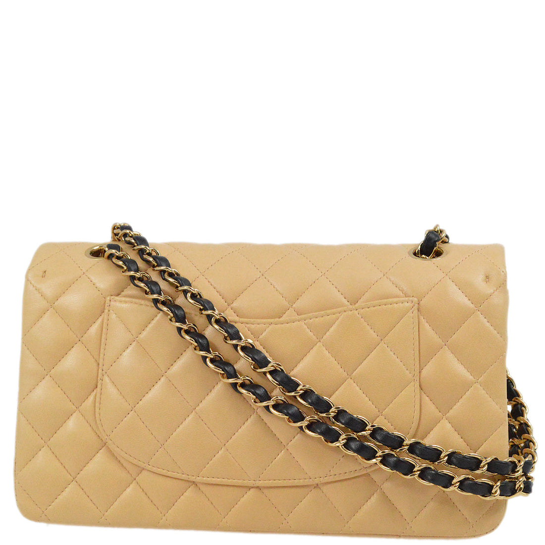 Top Quality Chanel Black Lambskin Medium Classic Double Flap Shoulder Bag