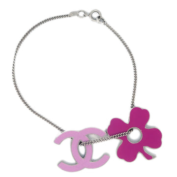Chanel Silver Clover Bracelet 04P
