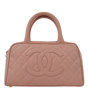 Chanel Pink Caviar Bowling Bag 27