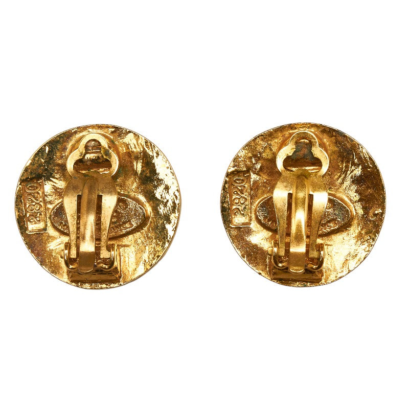 Chanel  Round Coca-Cola Earrings G   Chanel