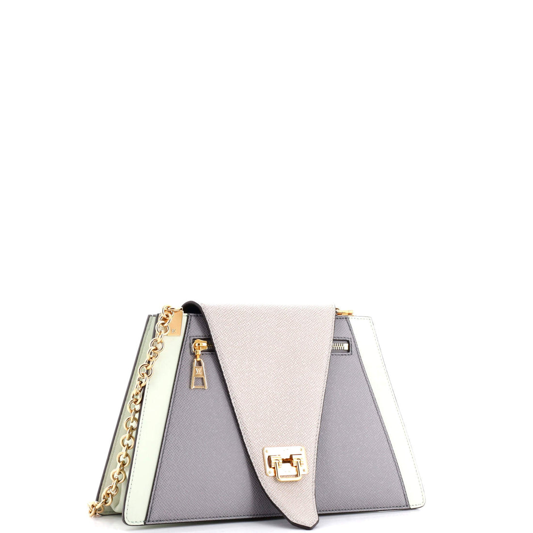 Trapeze Handbag Calfskin and Taiga Leather