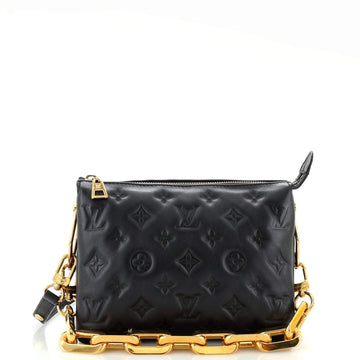 Coussin Bag Monogram Embossed Lambskin PM