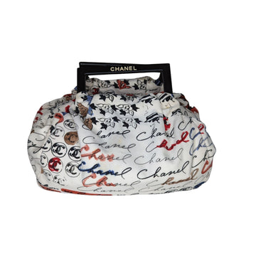 Chanel  Velour Camellia Handle Bag