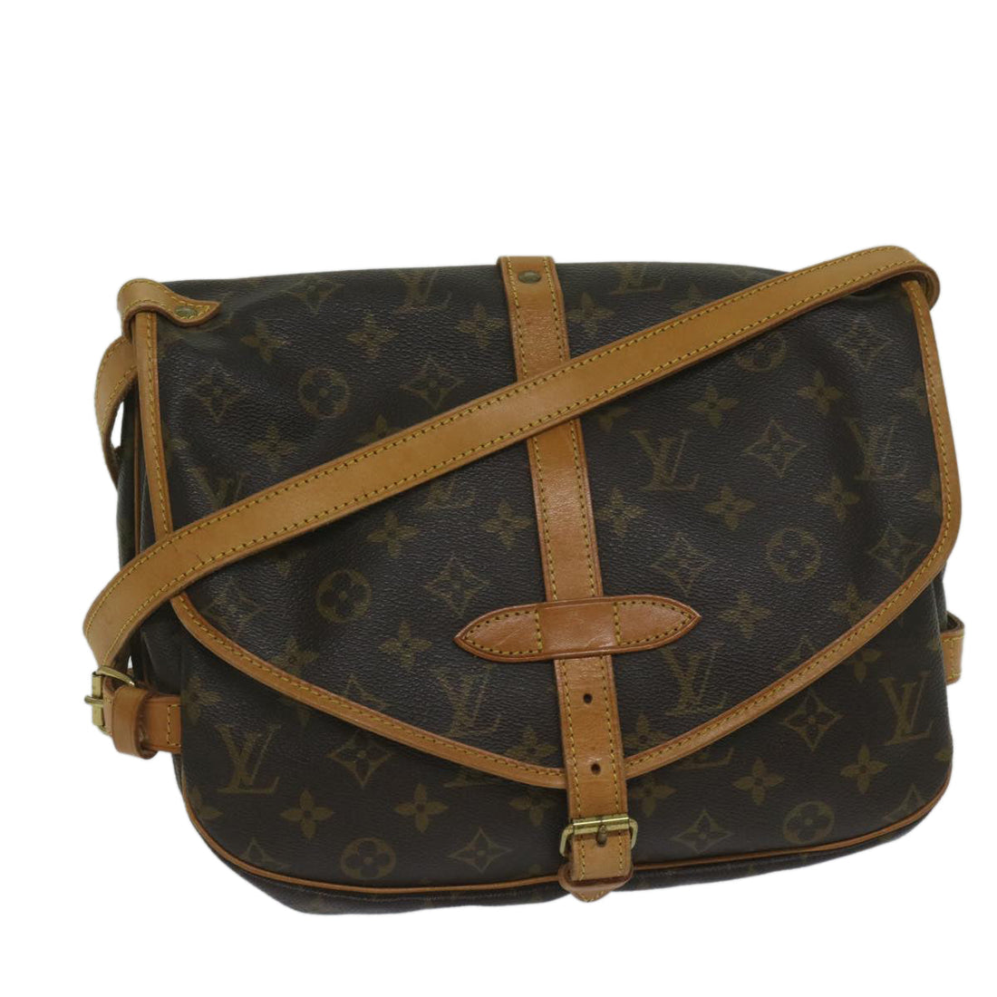 Louis Vuitton Saumur 30  Canvas Shoulder Bag