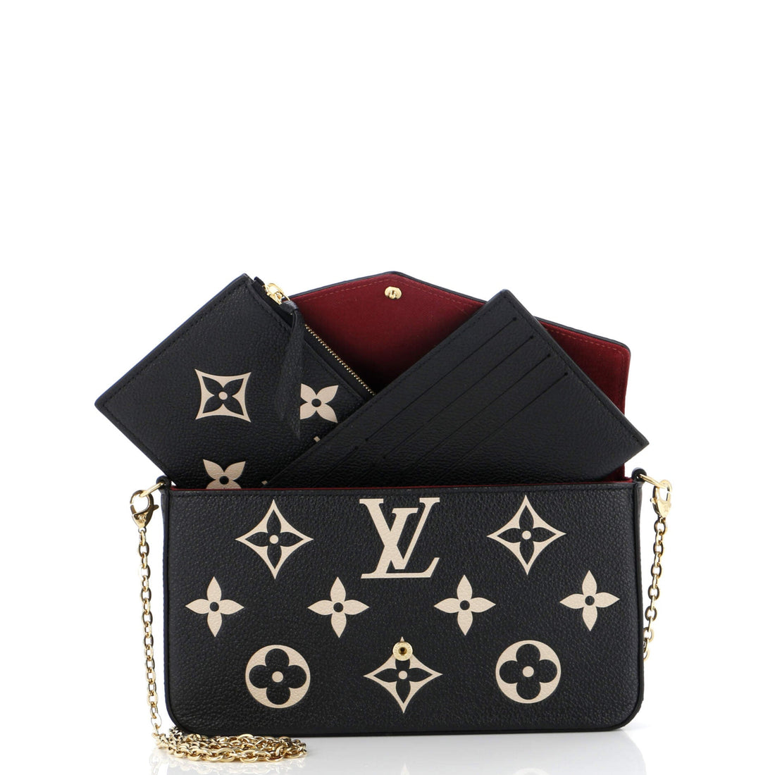 Felicie Pochette Bicolor Monogram Empreinte Giant