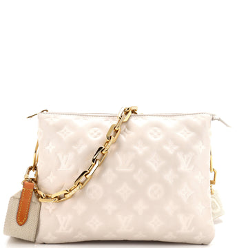 Coussin Bag Monogram Embossed Leather PM