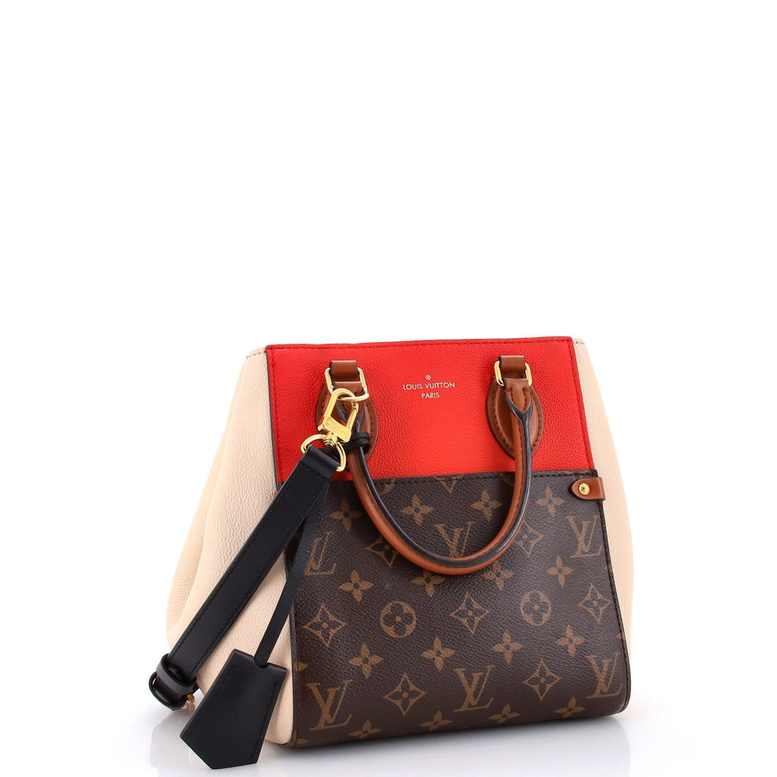 Fold Tote Monogram Canvas and Leather PM