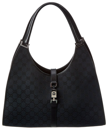 Gucci Black GG Canvas Jackie Handbag (Replc )