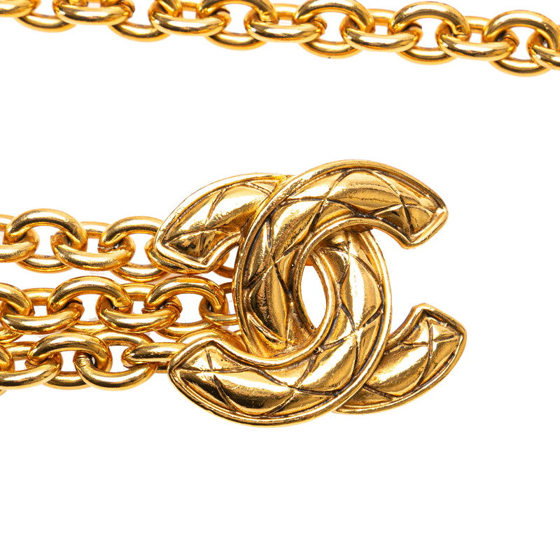 Chanel Matelasse Coco no mark Chain Belt Gold