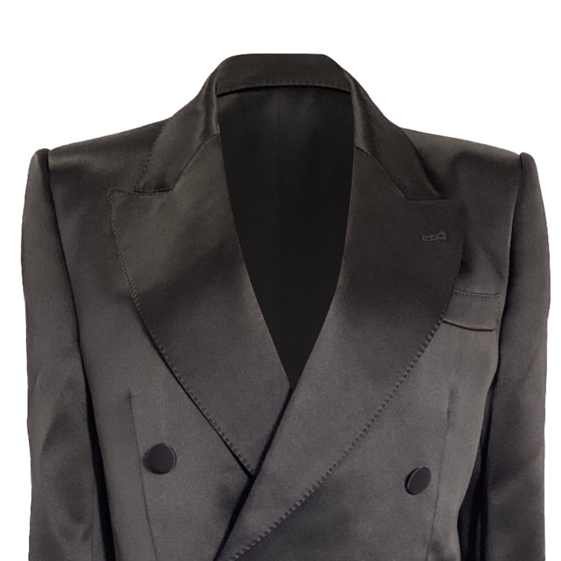 Gucci Double-Breasted Blazer in Black Acetate